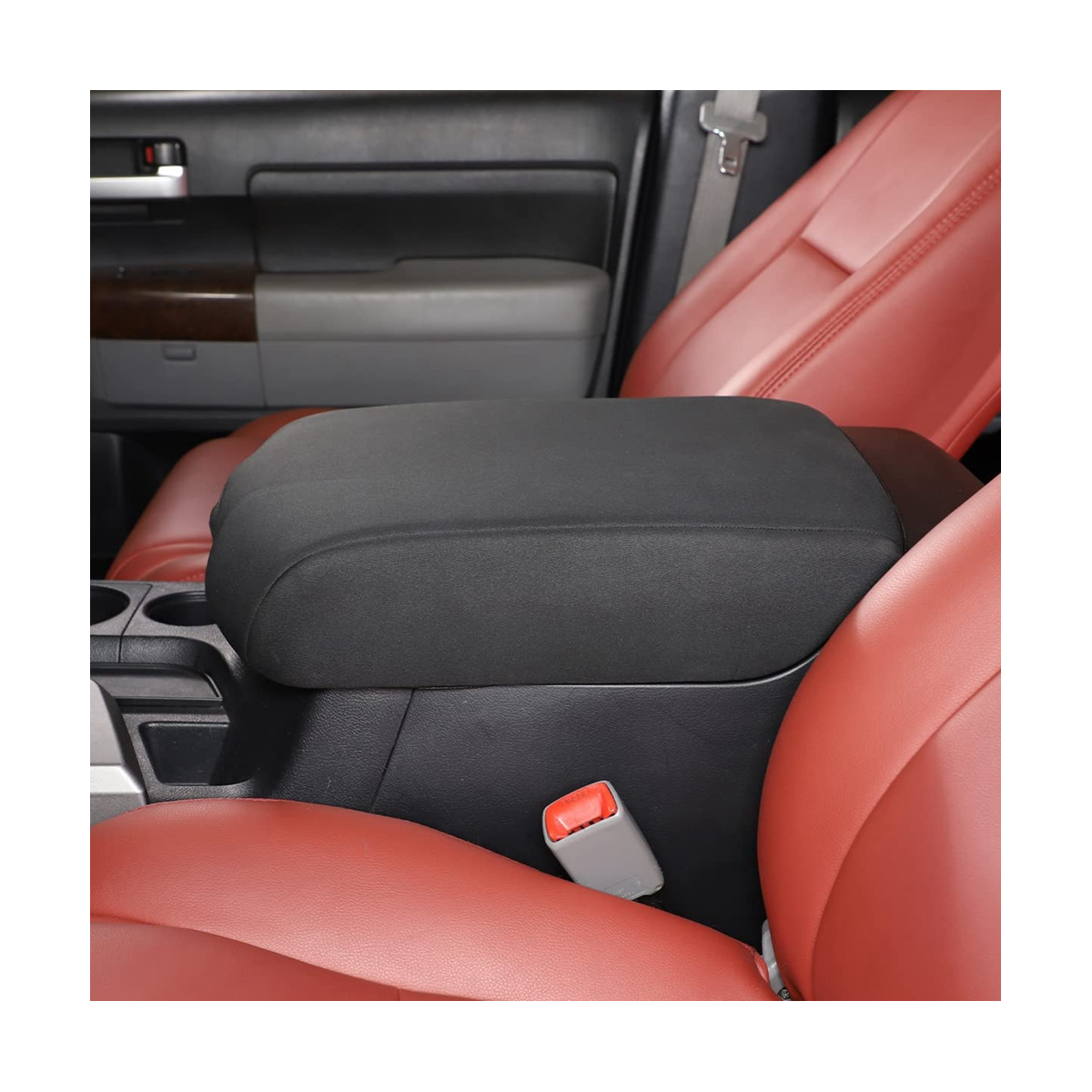 For Toyota Tundra 2007 2008 2009 2010 2011 2012 2013 Car Center Seat Armrest Box Protective Cover Accessories - Black