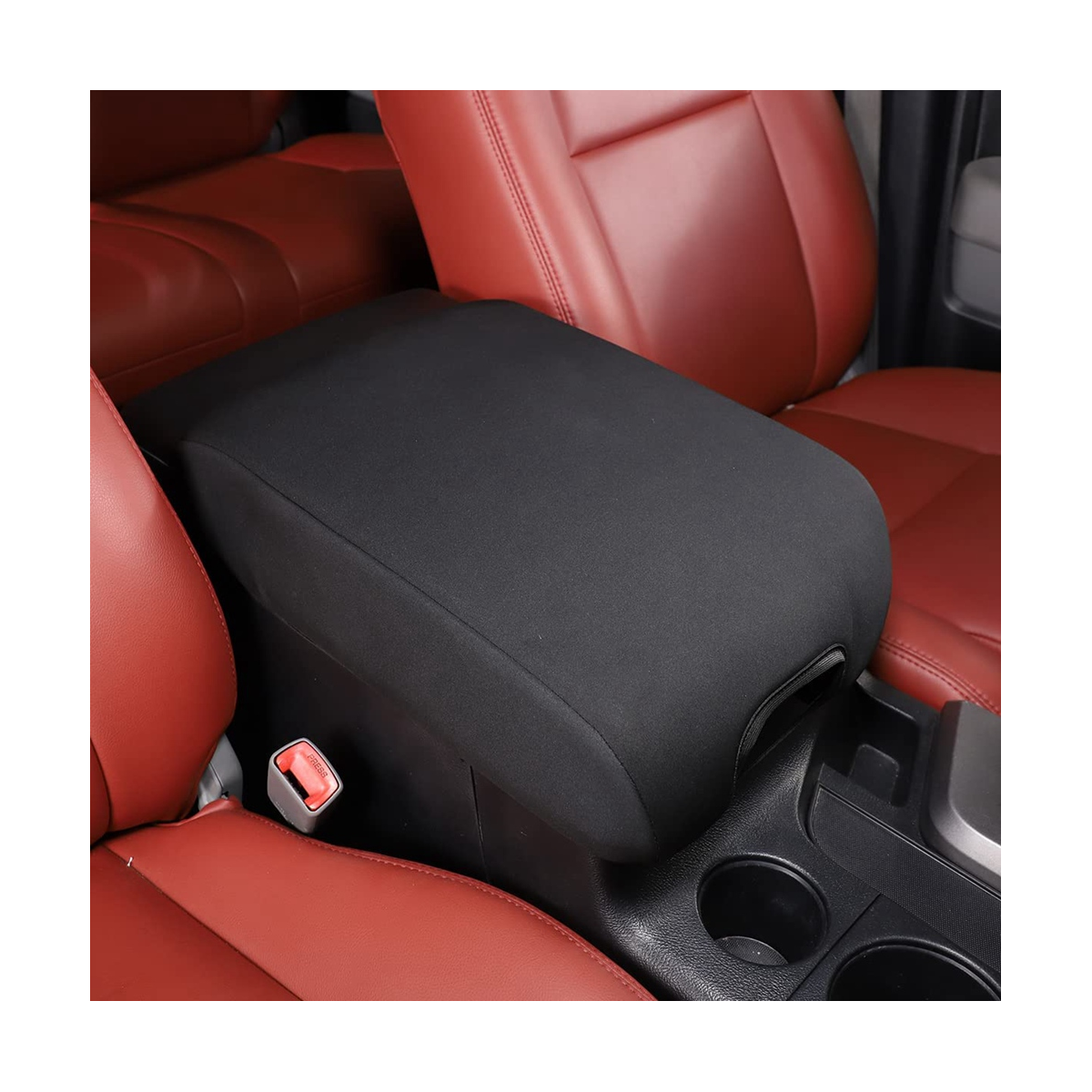 For Toyota Tundra 2007 2008 2009 2010 2011 2012 2013 Car Center Seat Armrest Box Protective Cover Accessories - Black
